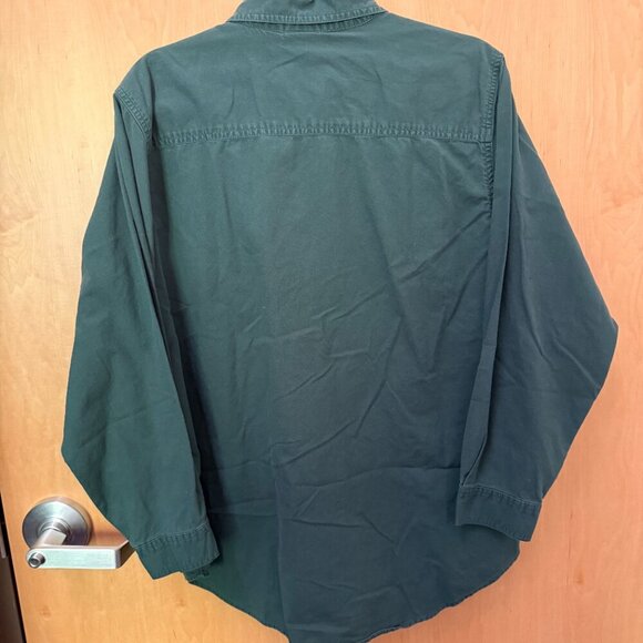 Vintage 90s Mickey Unlimited Disney Embroidered Button-Up Green Shirt Size Large - Picture 2 of 5